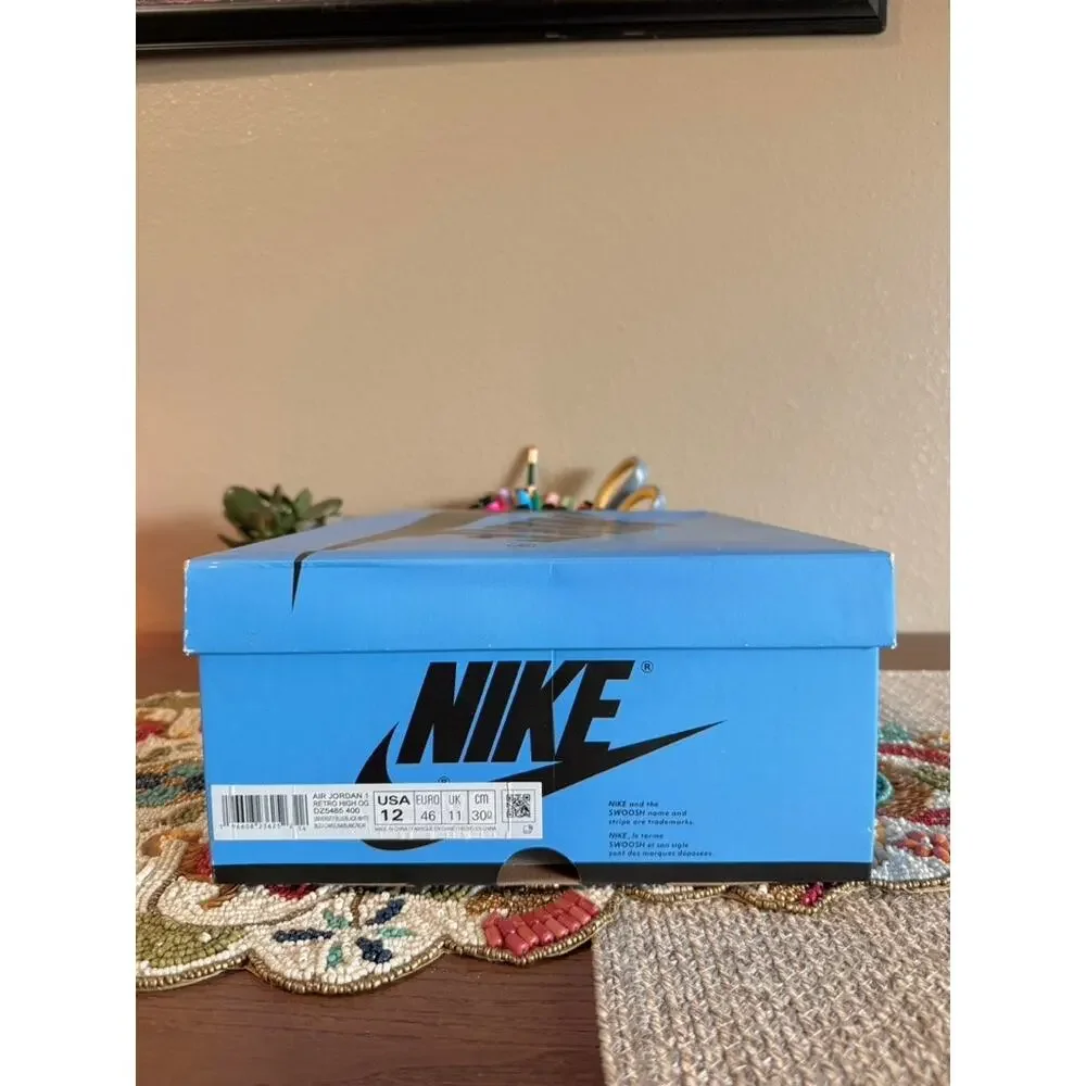 Jordan 1 Retro High OG UNC Toe University Blue Black White Obsidian DZ5485 400